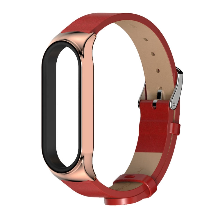 For Xiaomi Mi Band 6 / 5 / 4 / 3 CS Microfiber Leather Replacement Watchband