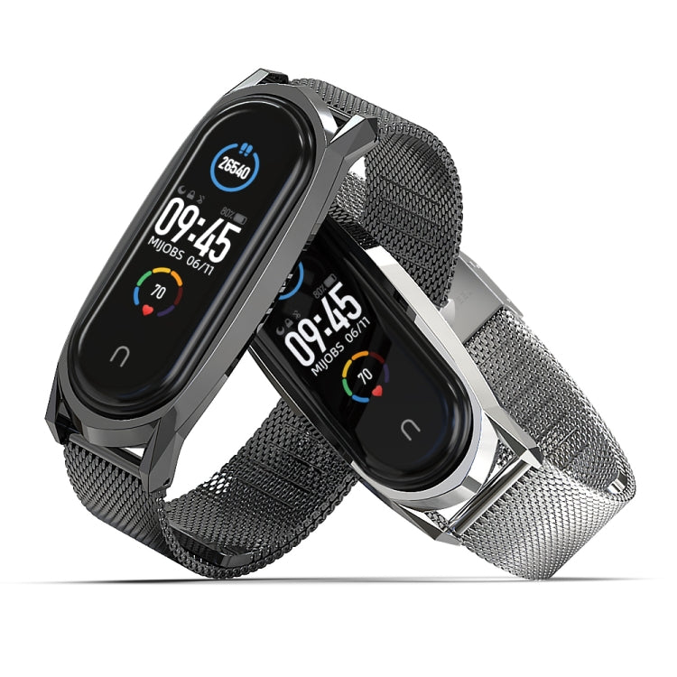 For Xiaomi Mi Band 6 / 5 / 4 / 3 Mijobs Milan buckle GT Metal Stainless Steel Replacement Watchband
