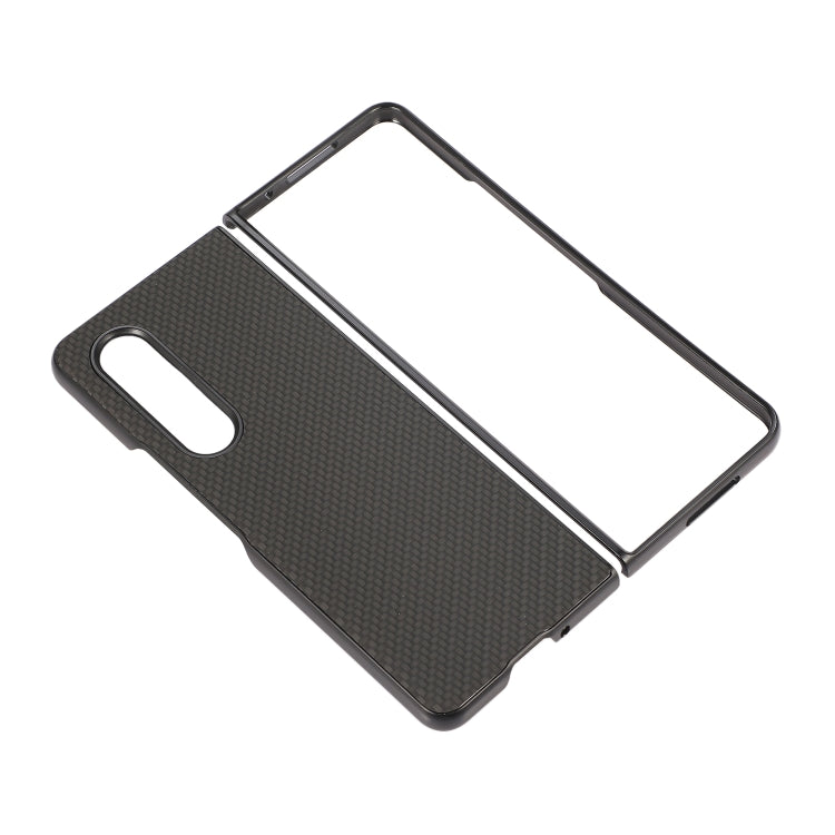 Carbon Fiber Texture Shockproof Protective Case, For Samsung Galaxy Z Fold3 5G
