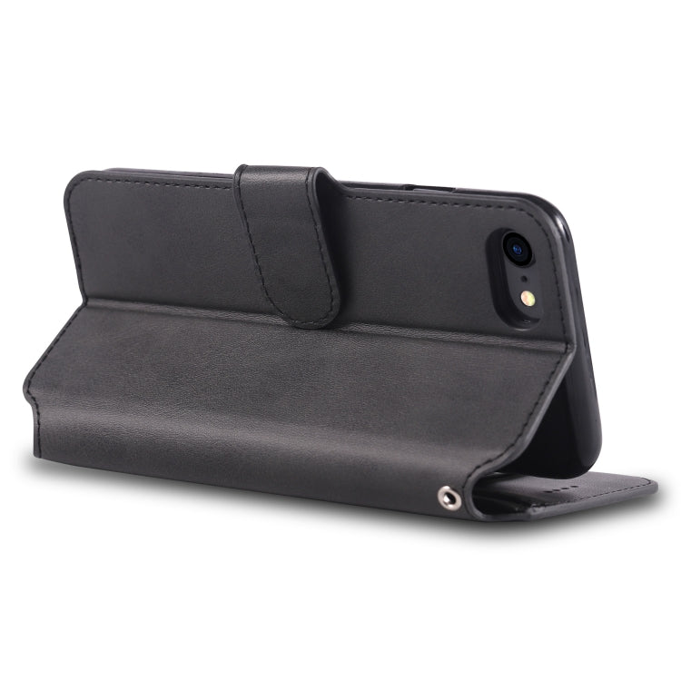 AZNS Calf Texture Magnetic Horizontal Flip PU Leather Case with Holder & Card Slots & Photo Frame, For iPhone 7 / 8