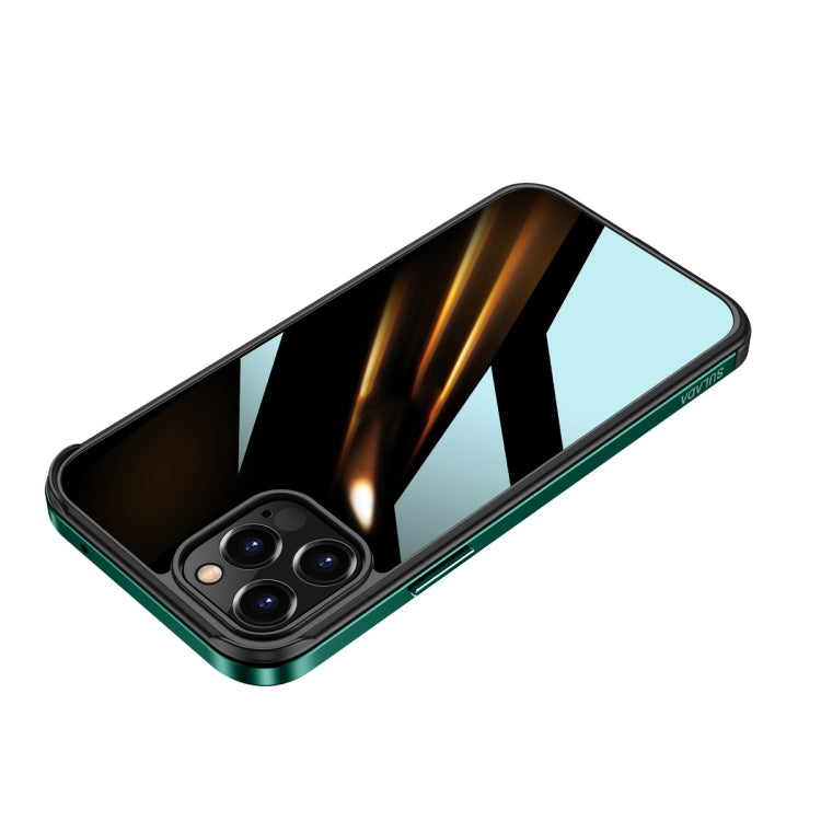 SULADA Shockproof Aviation Aluminum Metal Frame + Nano Glass + TPU Protective Case, For iPhone 11, For iPhone 11 Pro, For iPhone 12 mini, For iPhone 12