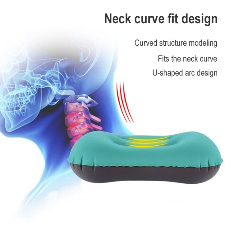 Outdoor Camping Trip Foldable Portable Inflatable Pillow Nap Waist Pillow, Inflate with Your Mouth