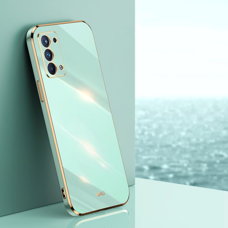 XINLI Straight Edge 6D Electroplate TPU Phone Case, For OPPO Reno5 Pro, For OPPO Reno5 Pro+, For OPPO Reno6 Pro+ 5G
