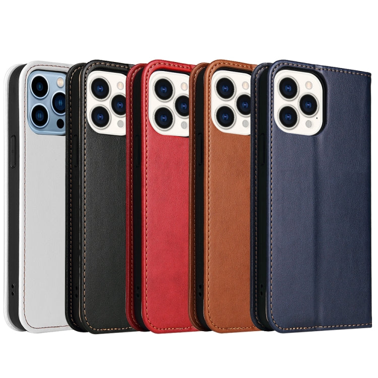 Fierre Shann PU Leather Texture Horizontal Flip Leather Case with Holder & Card Slots & Wallet, For iPhone 13 Pro, For iPhone 13 Pro Max, For iPhone 13 mini, For iPhone 13