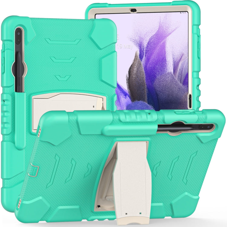 3-Layer Protection Screen Frame + PC + Silicone Shockproof Combination Case with Holder, For Samsung Galaxy Tab S7+/S7 FE 12.4 inch