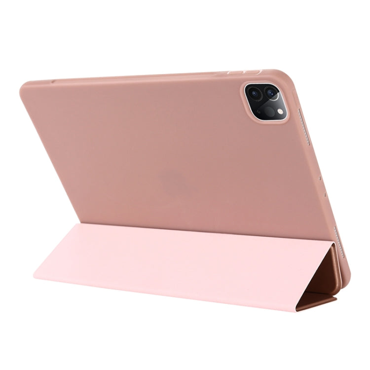 TPU Horizontal Flip Leather Case with Three-folding Holder, For iPad Pro 12.9 2022 / 2021/2020/2018