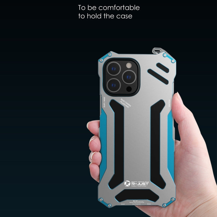 R-JUST Shockproof Armor Metal Protective Case, For iPhone 13 Pro, For iPhone 13 Pro Max, For iPhone 13