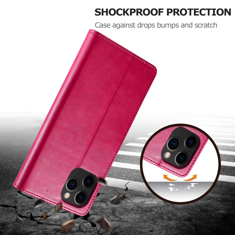 For iPhone 13 Pro LC.IMEEKE Calf Texture Horizontal Flip Leather Case with Holder & Card Slots & Wallet (Red)
