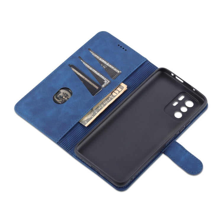For Xiaomi Poco X3 GT AZNS Skin Feel Calf Texture Horizontal Flip Leather Case with Card Slots & Holder & Wallet(Brown)