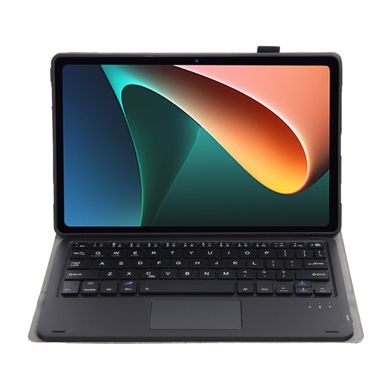 AN05-A Ultra-thin Detachable Lambskin Texture TPU Bluetooth Keyboard Leather Case with Holder & Touchpad For Xiaomi Pad 5 / 5 Pro, A0N5-A