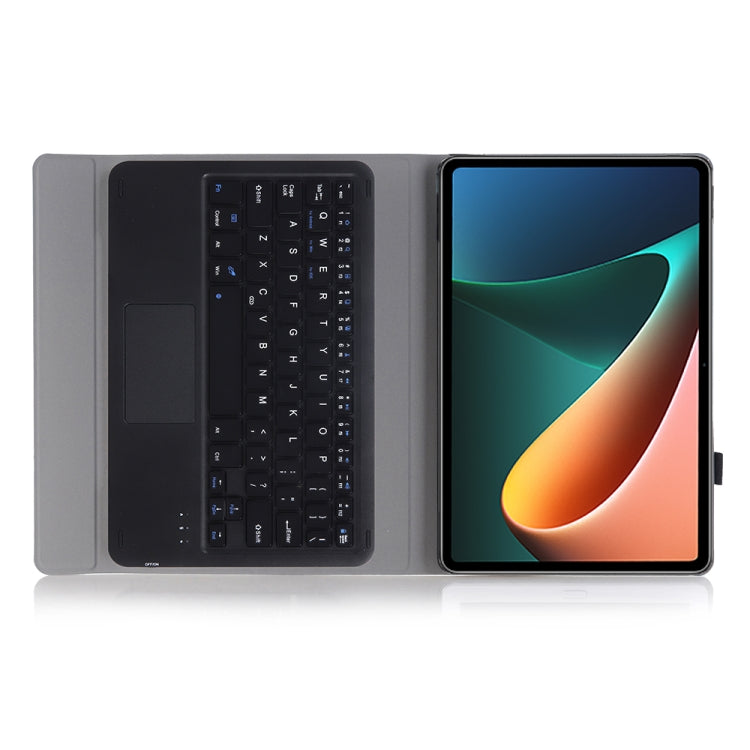 AN05-A Ultra-thin Detachable Lambskin Texture TPU Bluetooth Keyboard Leather Case with Holder & Touchpad For Xiaomi Pad 5 / 5 Pro, A0N5-A