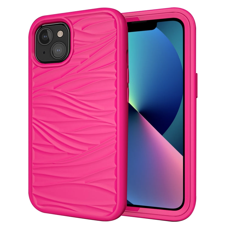 Wave Pattern 3 in 1 Silicone + PC Shockproof Protective Case, For iPhone 13 mini, For iPhone 13, For iPhone 13 Pro