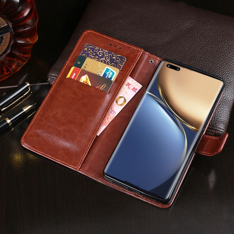 idewei Crazy Horse Texture Horizontal Flip Leather Case with Holder & Card Slots & Wallet For Honor Magic3 Pro(Brown)
