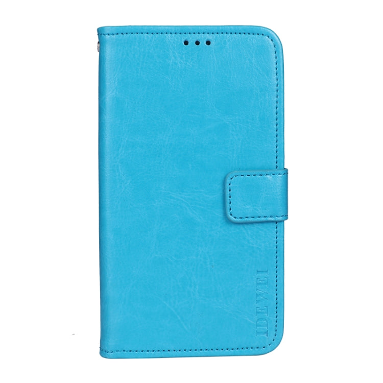 idewei Crazy Horse Texture Horizontal Flip Leather Case with Holder & Card Slots & Wallet For Honor Magic3 Pro(Sky Blue)