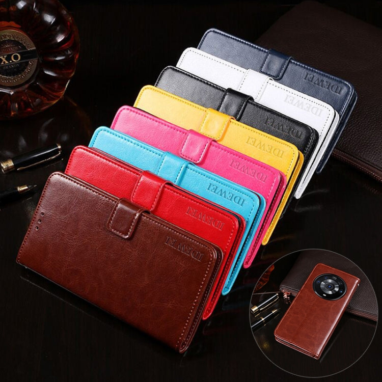idewei Crazy Horse Texture Horizontal Flip Leather Case with Holder & Card Slots & Wallet For Honor Magic3 Pro(White)