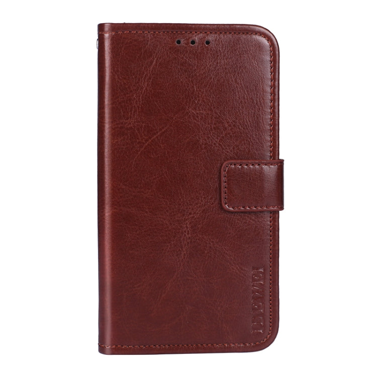 idewei Crazy Horse Texture Horizontal Flip Leather Case with Holder & Card Slots & Wallet For Honor X20(Brown)