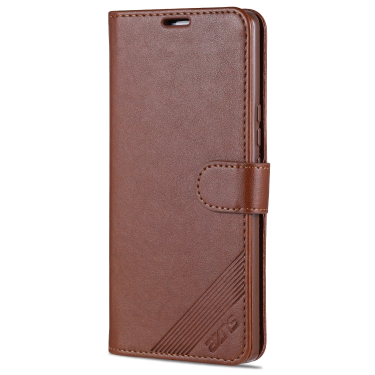 AZNS Sheepskin Texture Horizontal Flip Leather Case with Holder & Card Slots & Wallet For Honor 50 Pro(Brown)