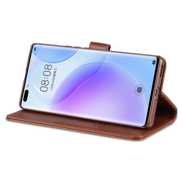 AZNS Sheepskin Texture Horizontal Flip Leather Case with Holder & Card Slots & Wallet For Honor 50 Pro(Brown)