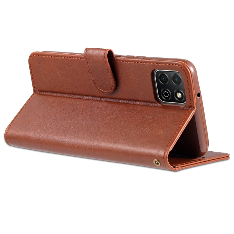 AZNS Sheepskin Texture Horizontal Flip Leather Case with Holder & Card Slots & Wallet For Honor Play 20(Brown)
