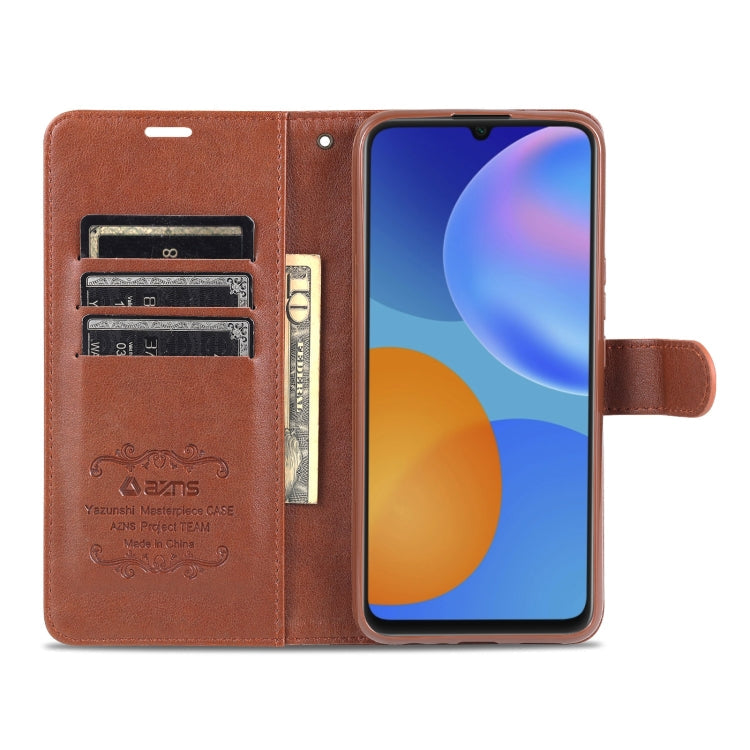 AZNS Sheepskin Texture Horizontal Flip Leather Case with Holder & Card Slots & Wallet For Honor Play 20(Brown)