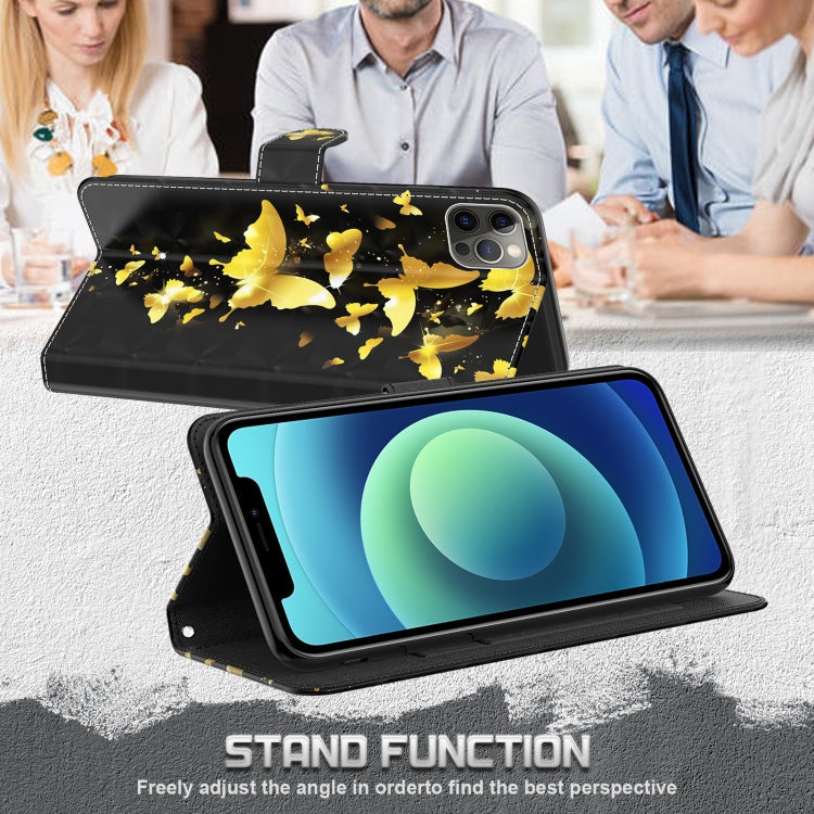 3D Painting Pattern Horizontal Flip TPU + PU Leather Case with Holder & Card Slots & Wallet, For iPhone 13 mini, For iPhone 13