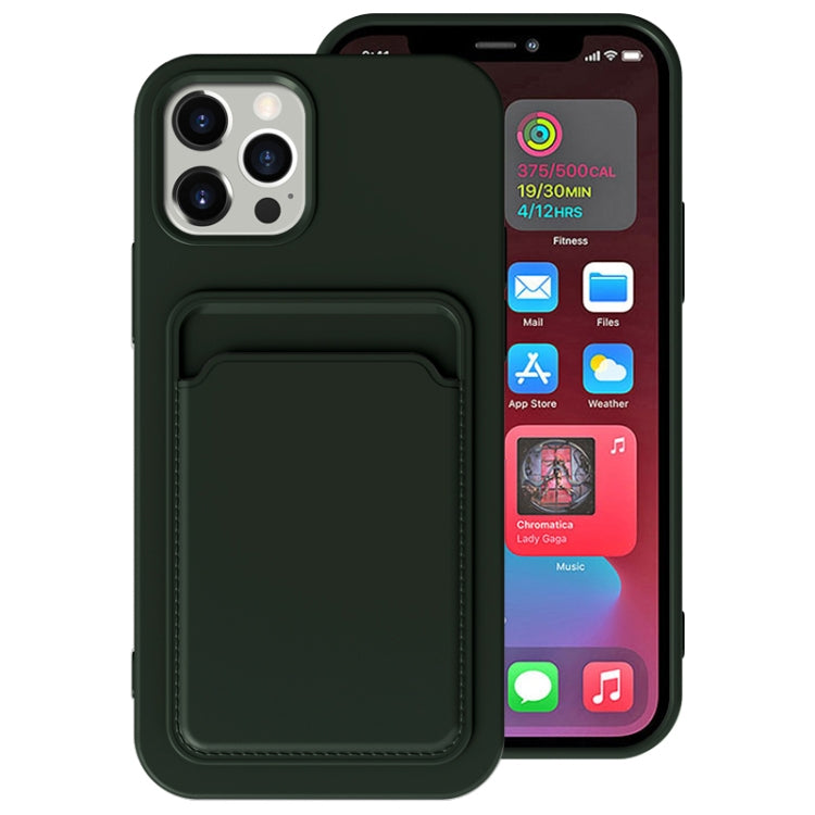 TPU + Flannel Lining Shockproof Case with Card Slots, For iPhone 13 Pro, For iPhone 13 mini, For iPhone 13