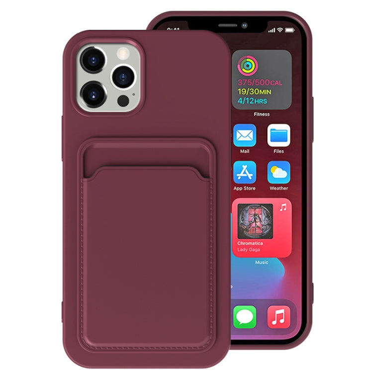 TPU + Flannel Lining Shockproof Case with Card Slots, For iPhone 13 Pro, For iPhone 13 mini, For iPhone 13