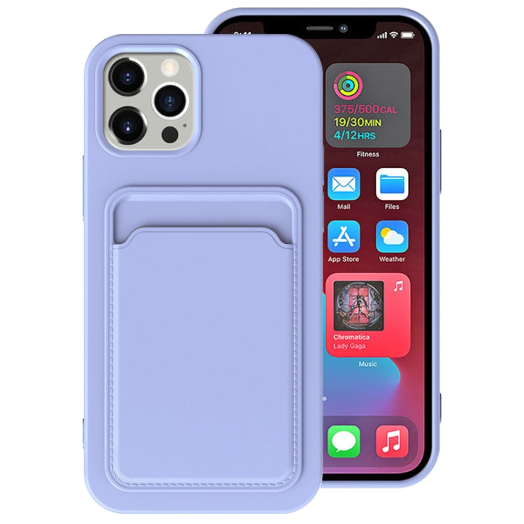 TPU + Flannel Lining Shockproof Case with Card Slots, For iPhone 13 Pro, For iPhone 13 mini, For iPhone 13