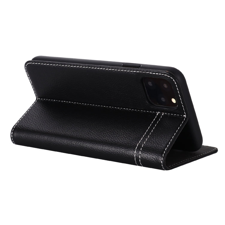 GEBEI Top-grain Leather Horizontal Flip Protective Case with Holder & Card Slots, For iPhone 11, For iPhone 11 Pro, For iPhone 11 Pro Max, For iPhone XS / X, For iPhone XR