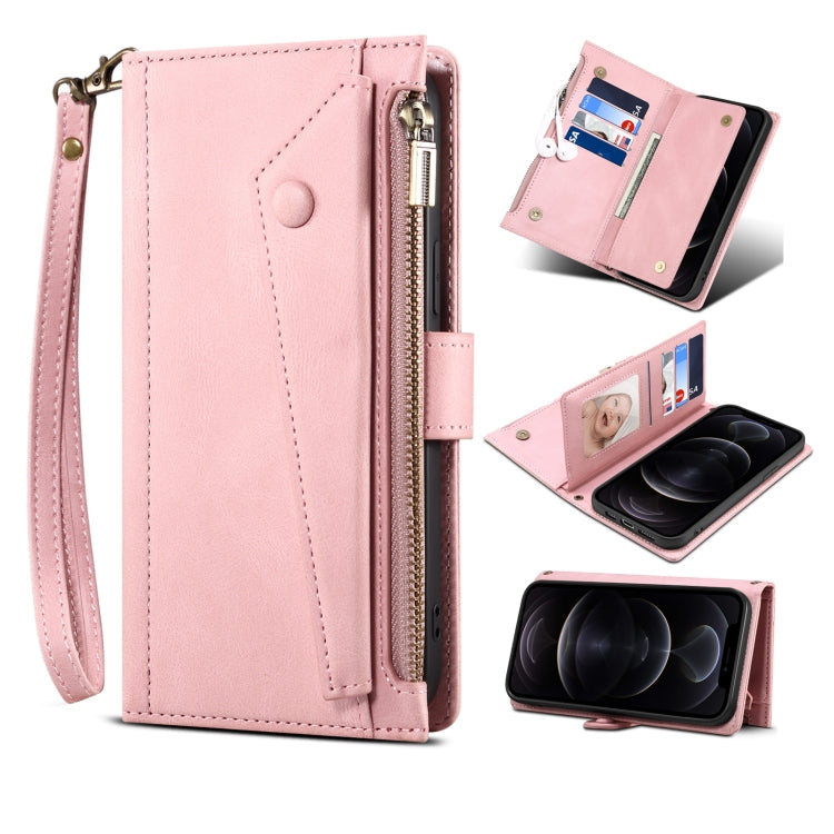 Retro Frosted Horizontal Flip Leather Case with Holder & Card Slot & Wallet & Zipper Pocket & Lanyard, For iPhone XS Max, For iPhone SE 2022 / SE 2020 & 8 & 7, For iPhone 6 & 6s, For iPhone 8 Plus & 7 Plus, For iPhone 6 Plus & 6s Plus, For iPhone 11