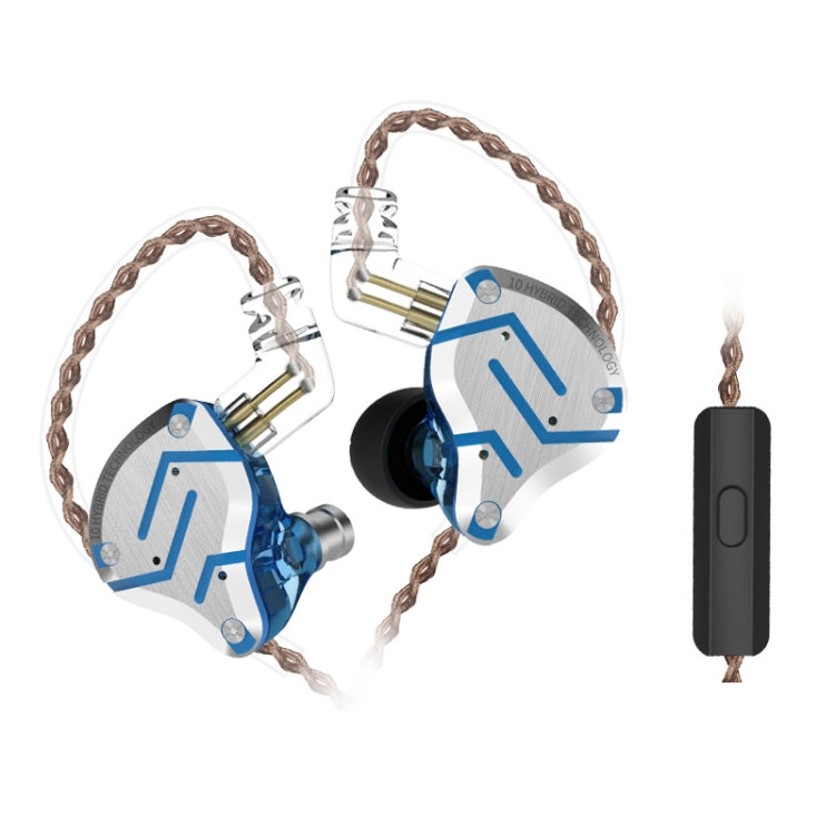 KZ ZS10 Pro 10-unit Ring Iron Gaming In-ear Wired Earphone,, ZS10 Pro Mic Version(Blue), ZS10 Pro Mic Version(Streamer Blue), ZS10 Pro Mic Version(Glare Gold), ZS10 Pro Mic Version(Purple), ZS10 Pro Mic Version(Diamond Blue)                            ...