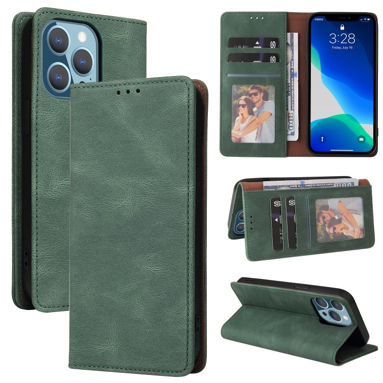 Simple Suction Closure Horizontal Flip Leather Case with Holder & Card Slot & Wallet, For iPhone 13 Pro Max, For iPhone 13 Pro, For iPhone 13, For iPhone 13 mini, For iPhone 12 Pro Max, For iPhone 12 / 12 Pro