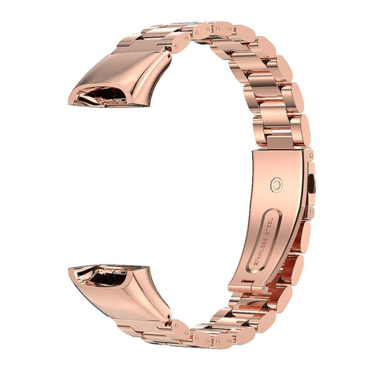 MIJOBS Three Strains Stainless Steel Metal Buckle Replacement Strap Watchband, For Huawei Band 6 / Honor Band 6