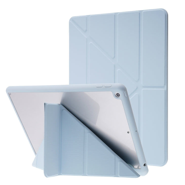 Deformation Transparent Acrylic Horizontal Flip PU Leather Case with Multi-folding Holder & Sleep / Wake-up Function & Pen Slot, For iPad Air 2022 / 2020 10.9, For iPad Pro 11.0 2021 / 2020 / 2018, For iPad 9.7 2017 / 2018 / Pro 9.7                    ...
