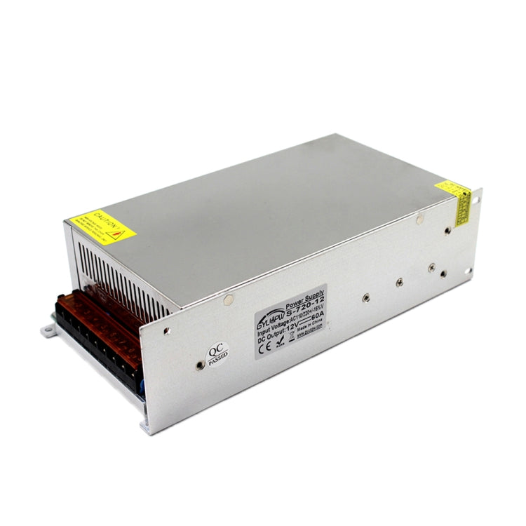 LED Light Bar Monitoring Security Display High-power Lamp Power Supply, Size: 245 x 125 x 65mm, S-600-12 DC12V 50A 600W, S-720-12 DC12V 60A 720W, S-800-12 DC12V 66.7A 800W, S-1000-12 DC12V 83.3A 1000W, S-1200-12 DC12V 100A 1200W, S-600-24 DC24V 25A 600...