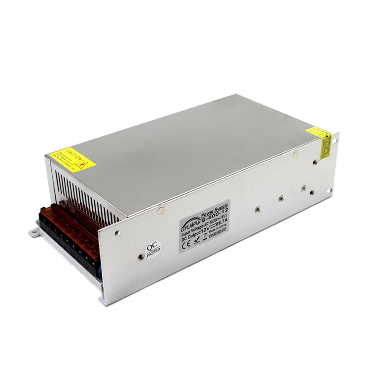 LED Light Bar Monitoring Security Display High-power Lamp Power Supply, Size: 245 x 125 x 65mm, S-600-12 DC12V 50A 600W, S-720-12 DC12V 60A 720W, S-800-12 DC12V 66.7A 800W, S-1000-12 DC12V 83.3A 1000W, S-1200-12 DC12V 100A 1200W, S-600-24 DC24V 25A 600...
