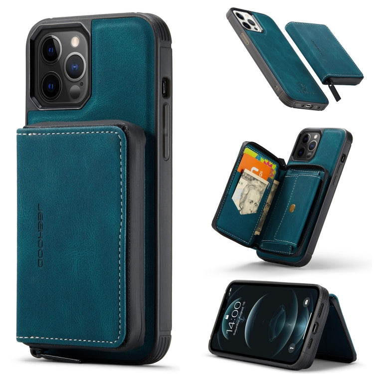 JEEHOOD Magnetic Zipper Horizontal Flip Leather Case with Holder & Card Slot & Wallet, For iPhone 13 mini, For iPhone 13, For iPhone 13 Pro, For iPhone 13 Pro Max