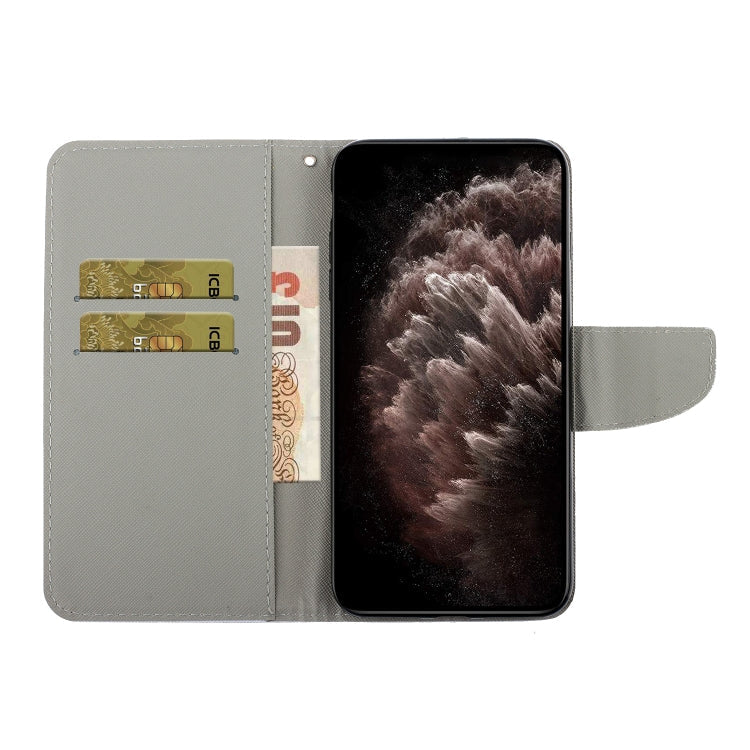 Painted Pattern Horizontal Flip Leather Case with Holder & Card Slot & Wallet, For iPhone 12 / 12 Pro