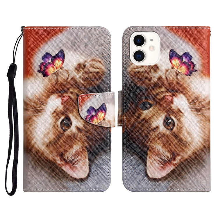 Painted Pattern Horizontal Flip Leather Case with Holder & Card Slot & Wallet, For iPhone 11