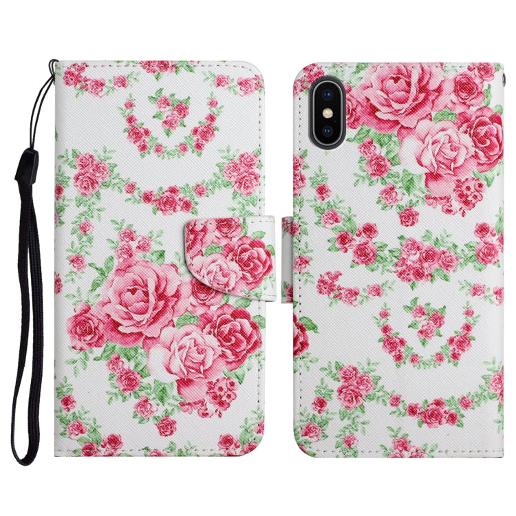 Painted Pattern Horizontal Flip Leather Case with Holder & Card Slot & Wallet, For iPhone XS Max