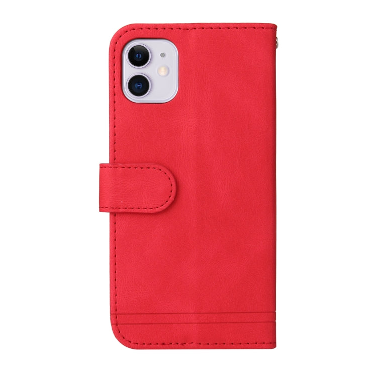 Skin Feel Life Tree Metal Button Horizontal Flip Leather Case with Holder & Card Slot & Wallet & Photo Frame & Strap, For iPhone 12 mini, For iPhone 12 / 12 Pro, For iPhone 12 Pro Max, For iPhone 11