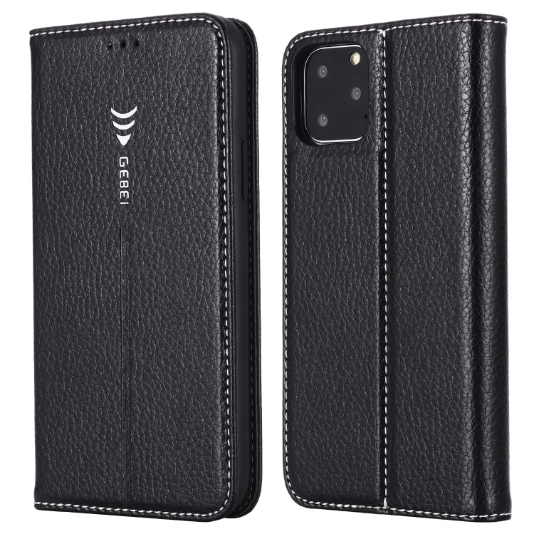 GEBEI PU+TPU Horizontal Flip Protective Case with Holder & Card Slots, For iPhone 11 Pro, For iPhone 11, For iPhone 11 Pro Max, For iPhone XS / X
