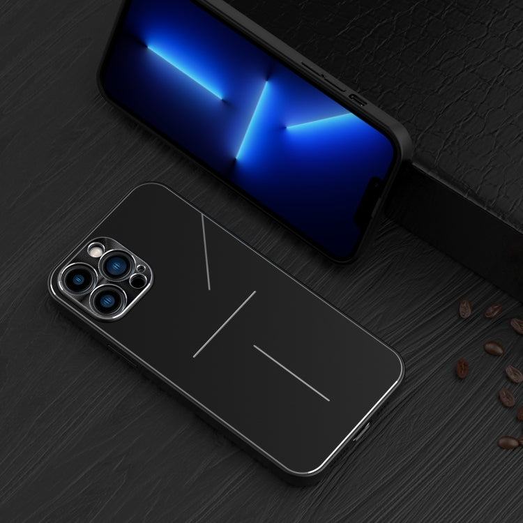 R-JUST RJ-52 3-Line Style Metal TPU Shockproof Protective Case, For iPhone 13, For iPhone 13 Pro, For iPhone 13 Pro Max, For iPhone 12, For iPhone 12 Pro, For iPhone 12 Pro Max, For iPhone 11 Pro