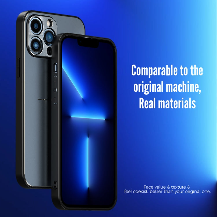 R-JUST RJ-52 3-Line Style Metal TPU Shockproof Protective Case, For iPhone 11 Pro Max