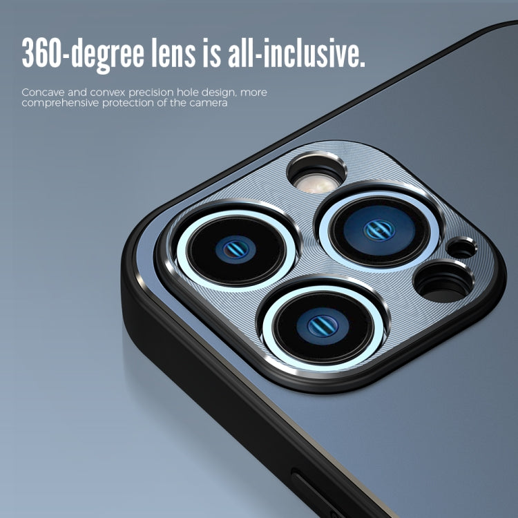 R-JUST RJ-52 3-Line Style Metal TPU Shockproof Protective Case, For iPhone 11 Pro Max