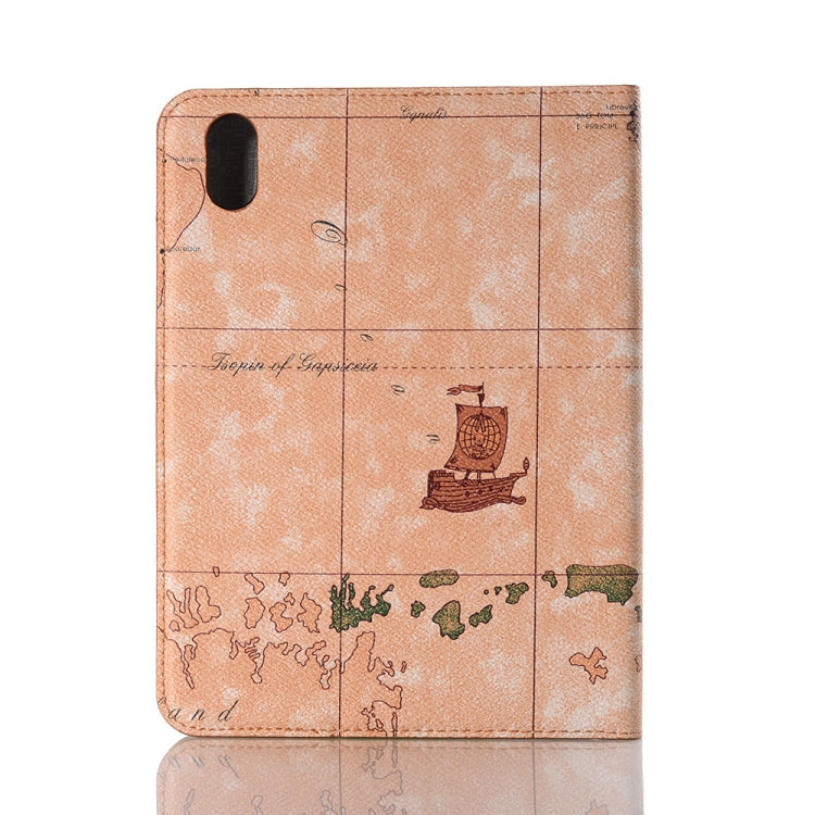 Map Pattern Leather Tablet Case, For iPad mini 6 / mini 2024