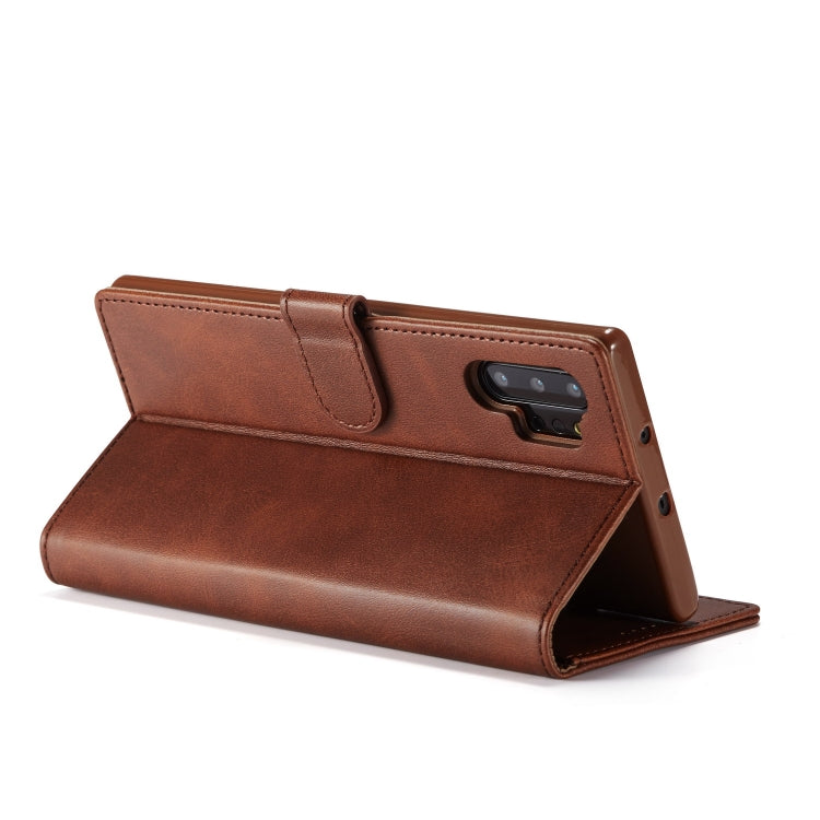 For Galaxy Note 10 Plus LC.IMEEKE Calf Texture Horizontal Flip Leather Case, with Holder & Card Slots & Wallet(Black)