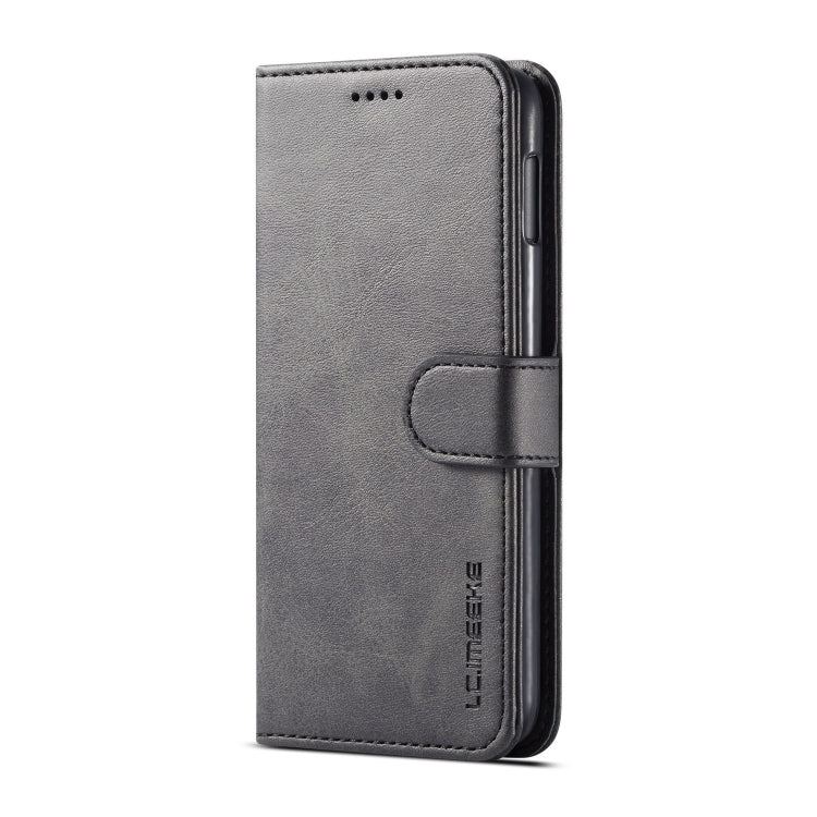 For Galaxy S10e LC.IMEEKE Calf Texture Horizontal Flip Leather Case, with Holder & Card Slots & Wallet(Black)