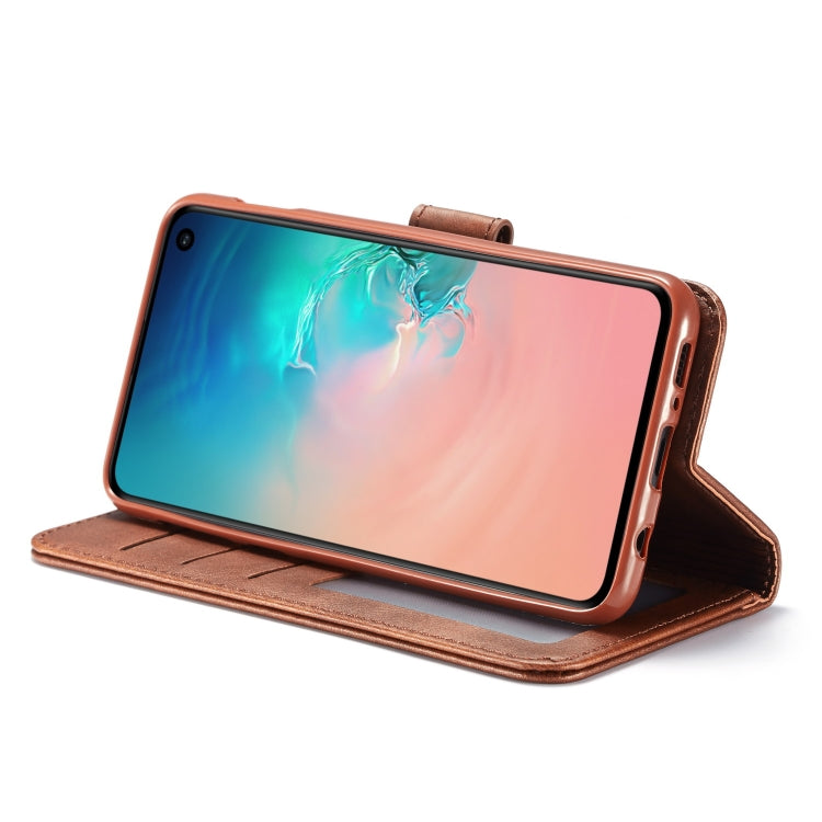 For Galaxy S10e LC.IMEEKE Calf Texture Horizontal Flip Leather Case, with Holder & Card Slots & Wallet(Black)