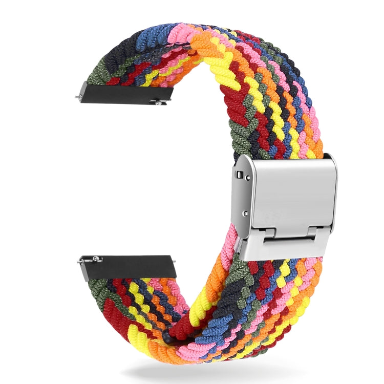 22mm Universal Nylon Braided Metal Buckle Strap, 22mm